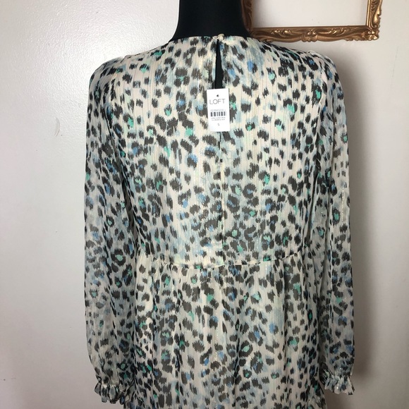 LOFT Dress New Size Small Animal Print - Picture 3 of 9